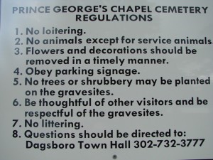 2012 Cemetery Rules
