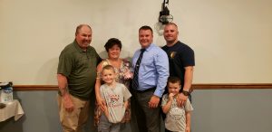 Officer Bare with his family
